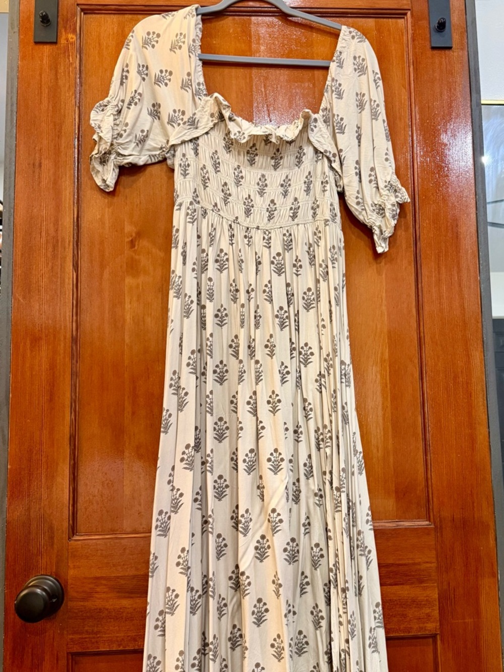 NoraLee birdie dress Bohemian Cream Floral Maxi Dress